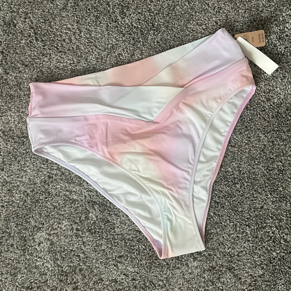 PINK high waisted swim bottom